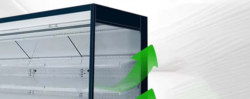 Open-Front Design with Stable Air Curtain