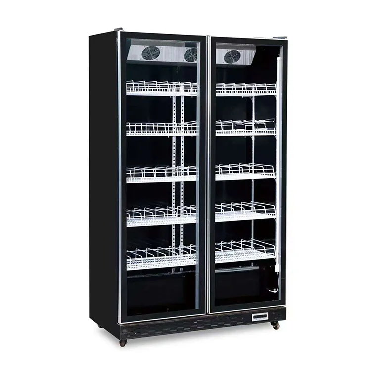 SLS-PFC02 Double-Door Commercial Refrigerated Demisting Beer Cooler