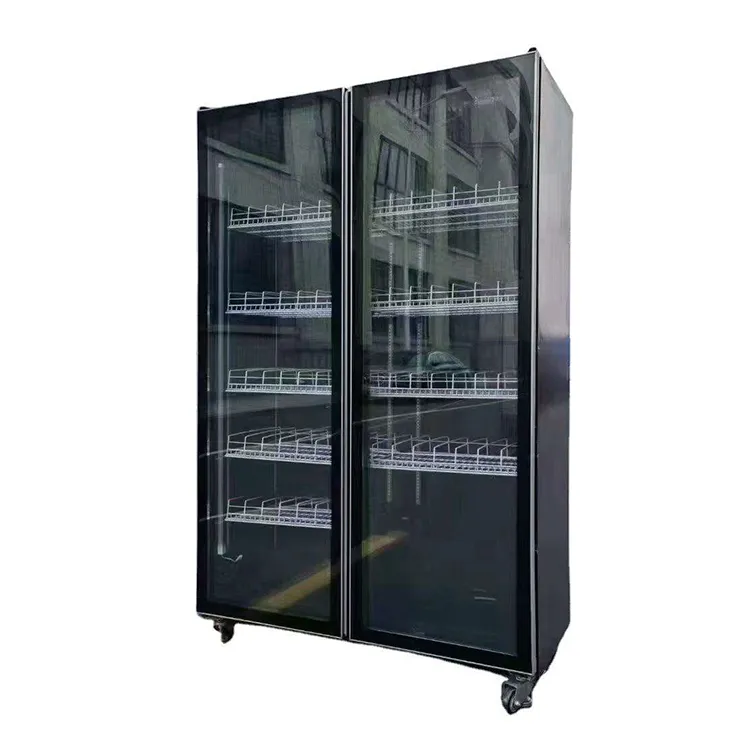 SLS-PFC02 Double-Door Commercial Refrigerated Demisting Beer Cooler