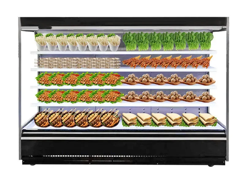 integrated air curtain cabinet