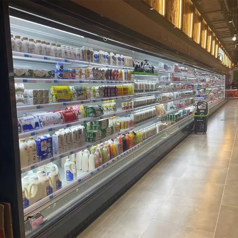 integrated air curtain cabinet