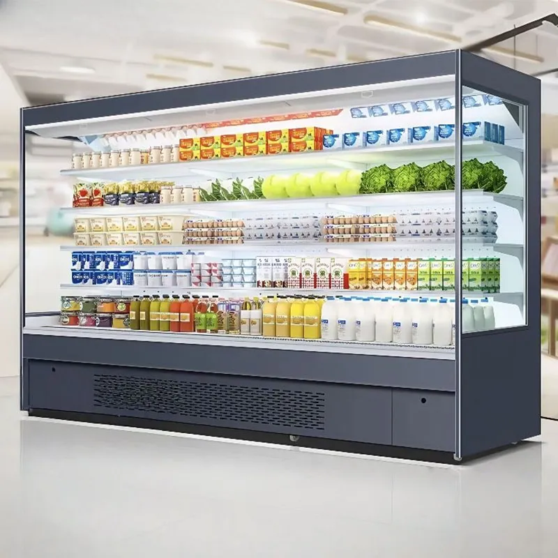 integrated air curtain cabinet