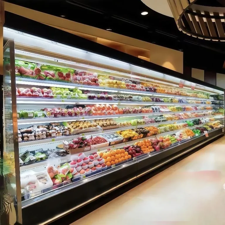 SLS-FMY1200 Integrated Fresh Air Curtain Cabinet for Supermarket Refrigeration