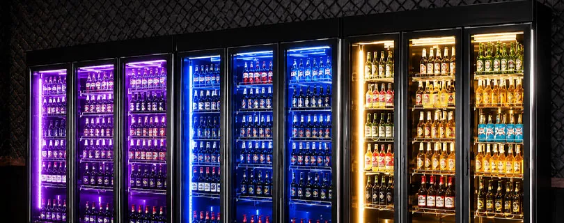 Iluminação LED de três cores com comutação de um toque